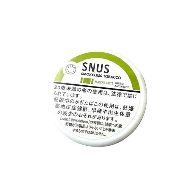 ゼロスタイル スヌース 抹茶ラテ Snus スヌース